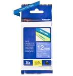 Brother TZe-535 szalag, 12mm × 8m, laminált - kék háttér, fehér felirat
