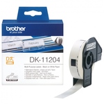 Brother DK-11204 etikettcímke (400 db), 17×54mm - fehér háttér, fekete felirat